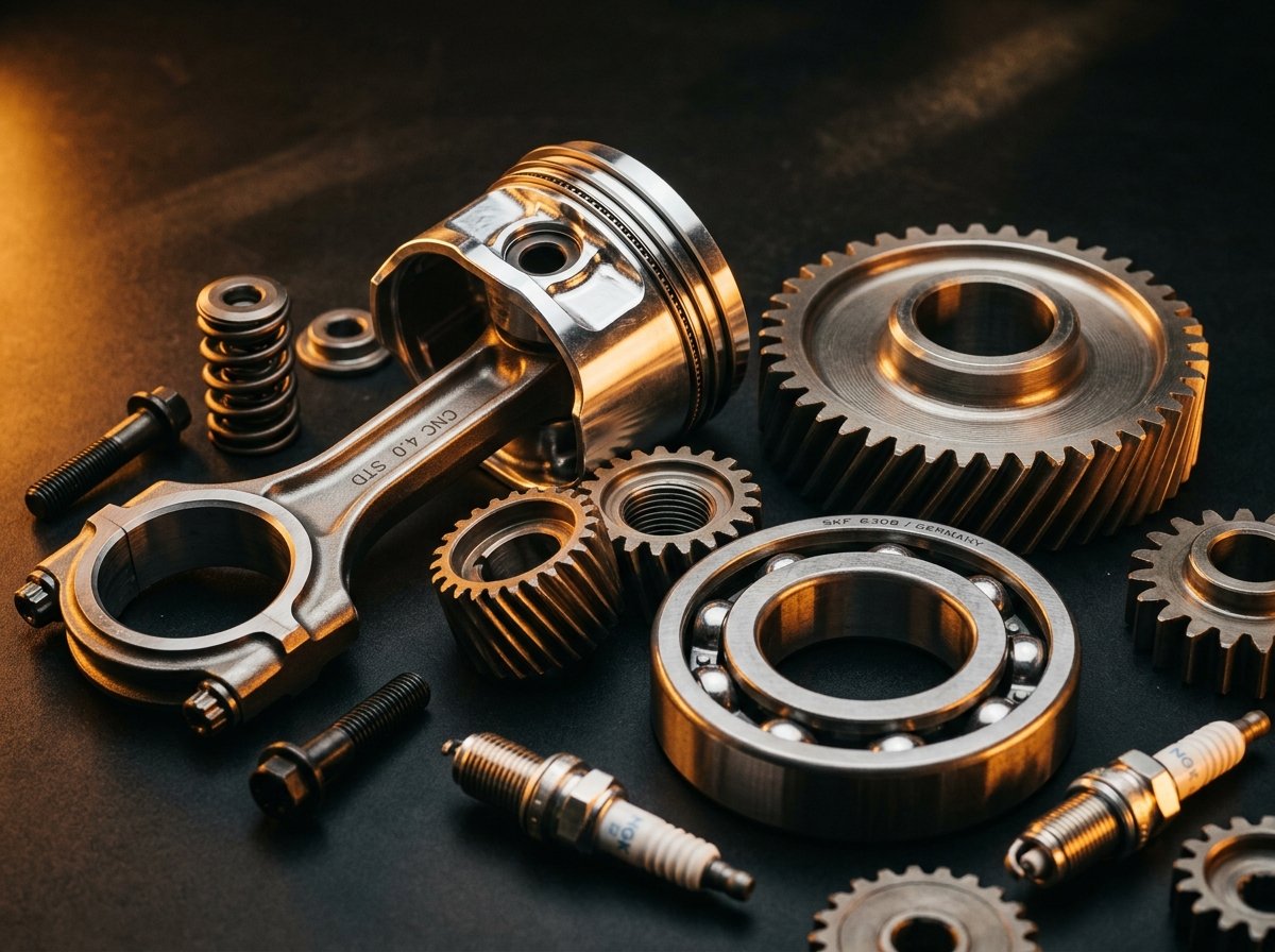 Premium automotive parts close-up